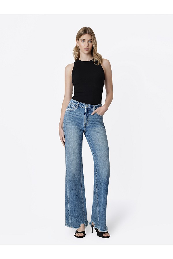 HIGH RISE RAW DISTRESSED HEM VINTAG...