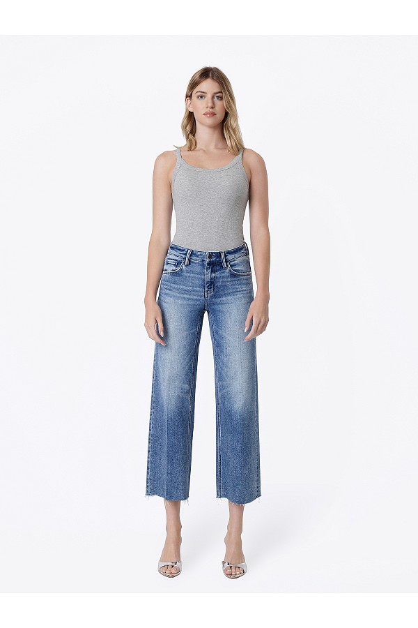 MID RISE TROUSER FOLD CREASED CROP ...