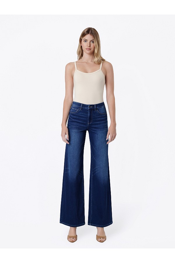 HIGH RISE FULL LENGTH DARK WASH KNI...