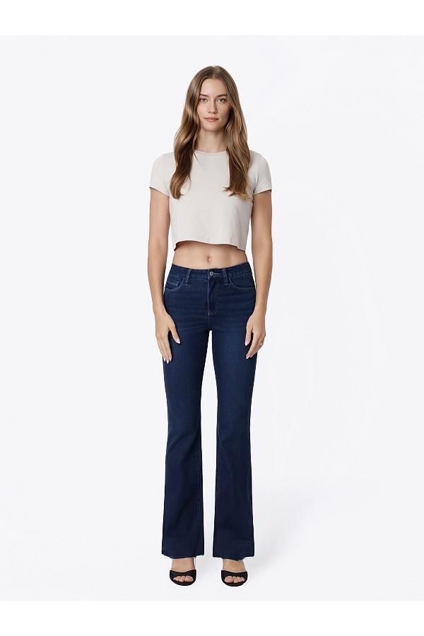 HIGH RISE SEAMLESS WB DARK WASH TIN...