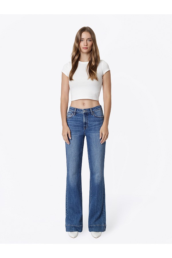 HIGH RISE CREASE LINE SIDE SLIT SLI...